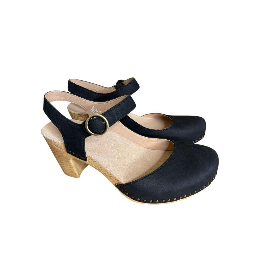 NEW Dansko Taytum Sandal/Pump In Black Nubuck NIB Elegant, Boho-Chic, Retro